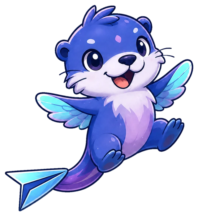 Otto the otter, courier
